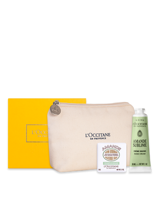 Lembran&ccedil;a Amande Sublime: Sabonete e Creme de M&atilde;os (Am&ecirc;ndoa)